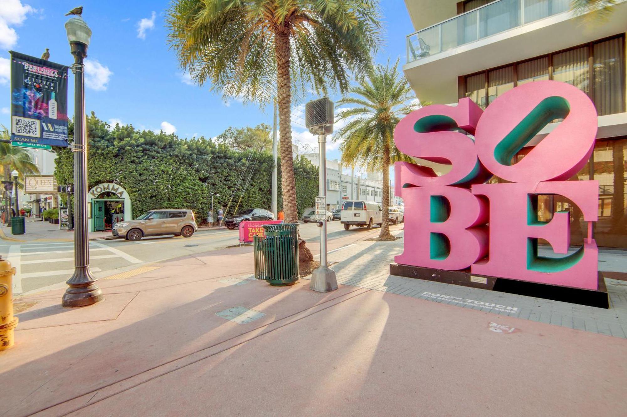 Deco Beachside Apt, W/2 Queen Beds, Washer/Dryer Miami Beach Extérieur photo